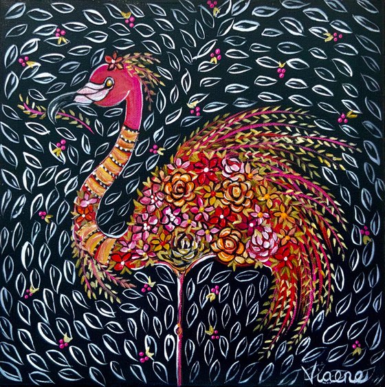 Flamingo Flower Power