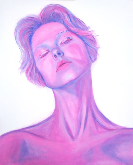 Self-portrait in pink