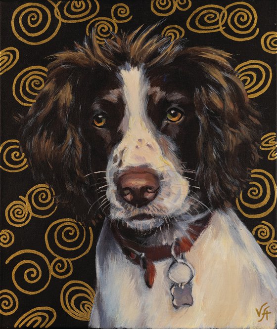 English springer spaniel store painting