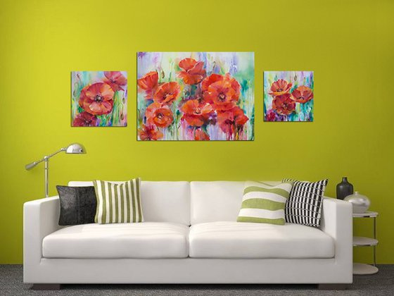 Bright Summer. Poppies 1.