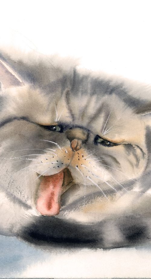 Exotic cat portrait by Olga Tchefranov (Shefranov)