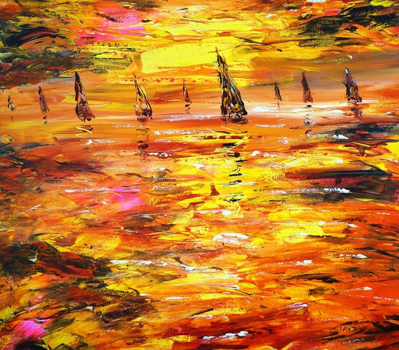 Evening Sailing Boats XL 1