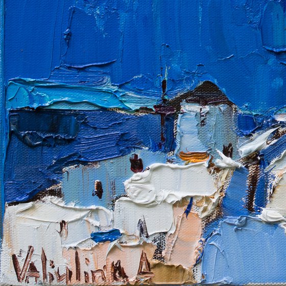 Santorini, Greece - Original landscape painting