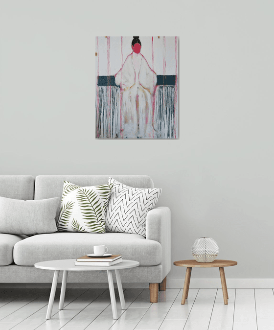 White Abstract figure