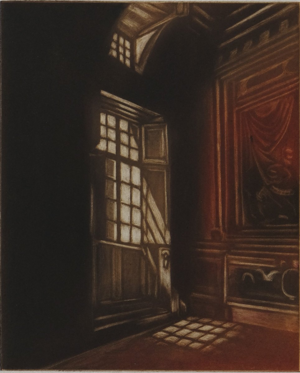 Impressionistic Cityscapes Etchings & Engravings By Peg Morris, 7 X 9", Sunlight, Sassuolo Ii, Original Artwork