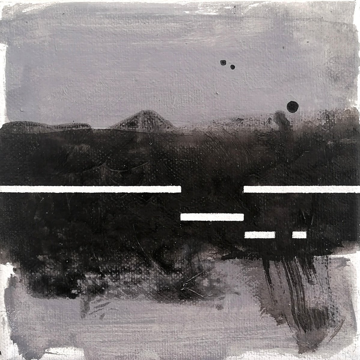 Abstract Painting By Alex Munzone, 6 X 6, Sequences 26, Original Artwork