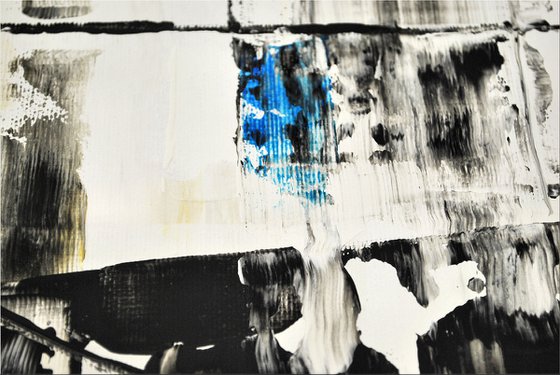 Urban Affairs - Abstract- Painting- Acrylic Canvas Art - Wall Art - Large Painting - Blue Art - Modern Art