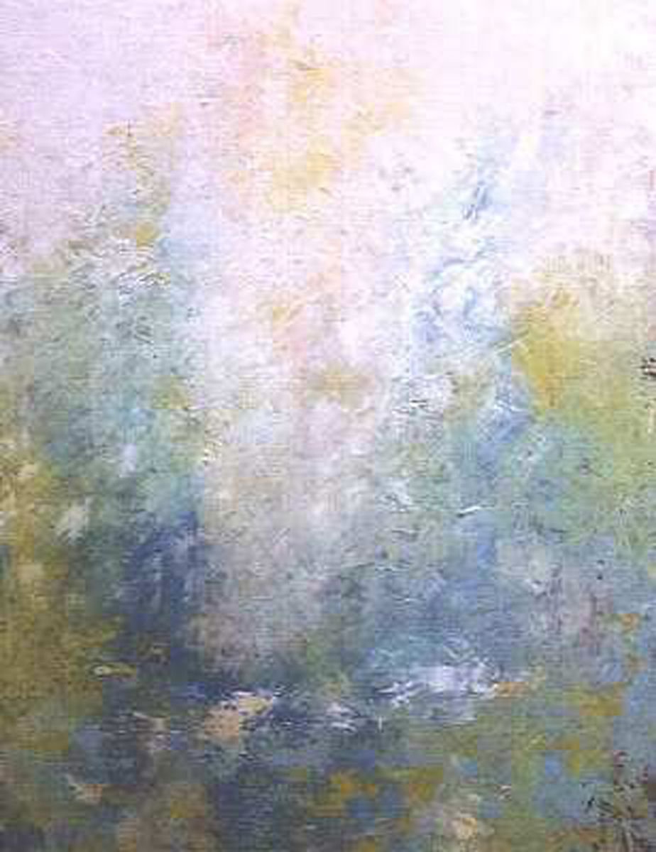 Abstract Landscape Oil Painting By Saroja Van Der Stegen, 30 X 38", Abyss - Light (Ref#:355-30F), Original Artwork