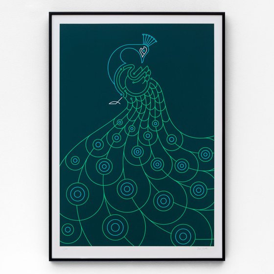 Peacock A2 limited edition screen print