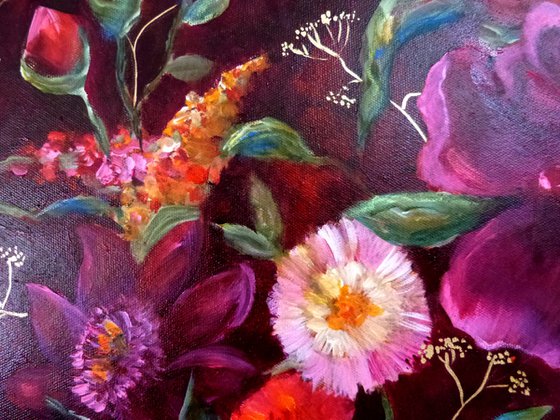 The Velvet Garden. Tondo 50 cm