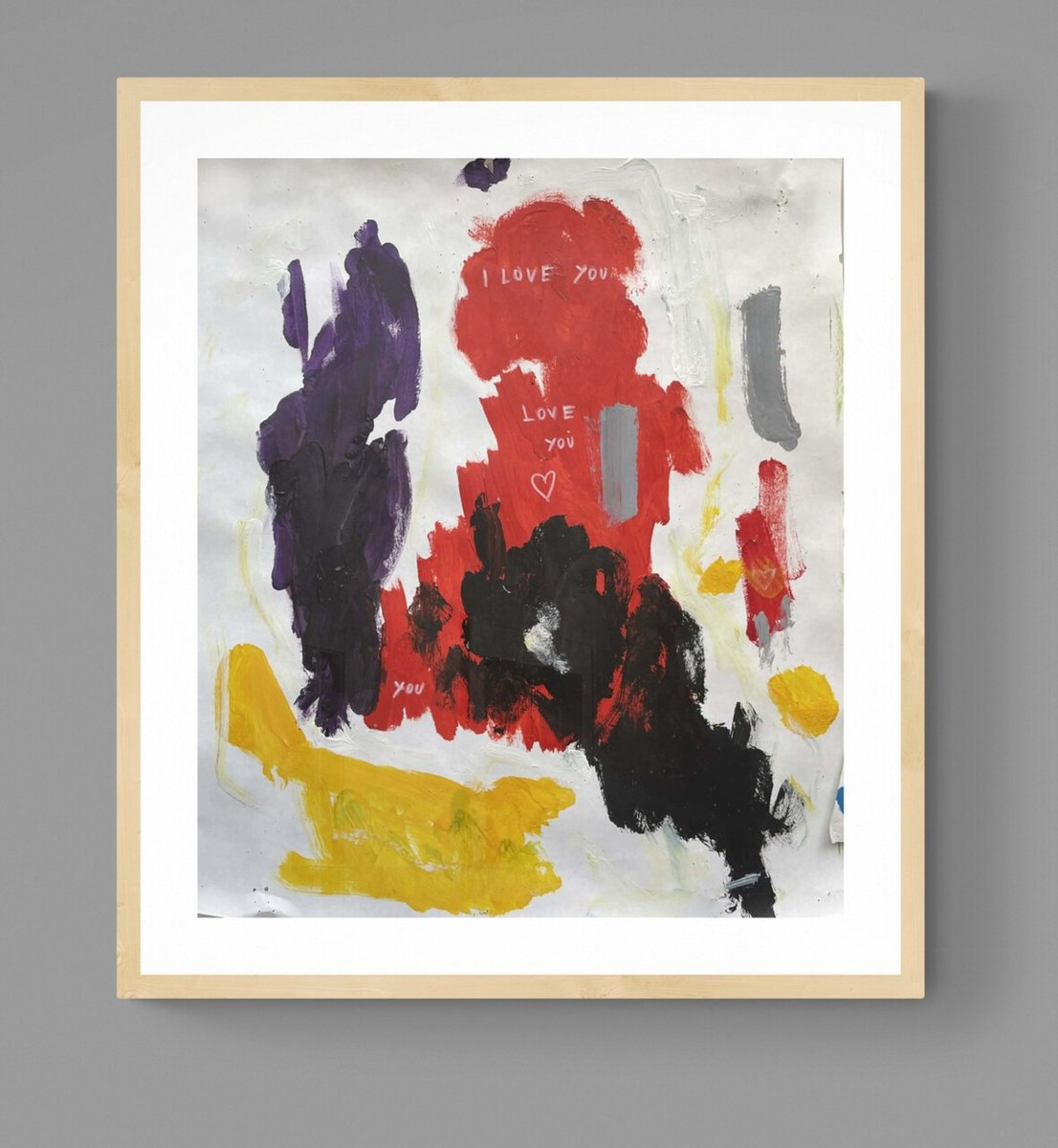 I Love You By Gela Mikava, 20 X 23, Artwork For Sale On Artfinder