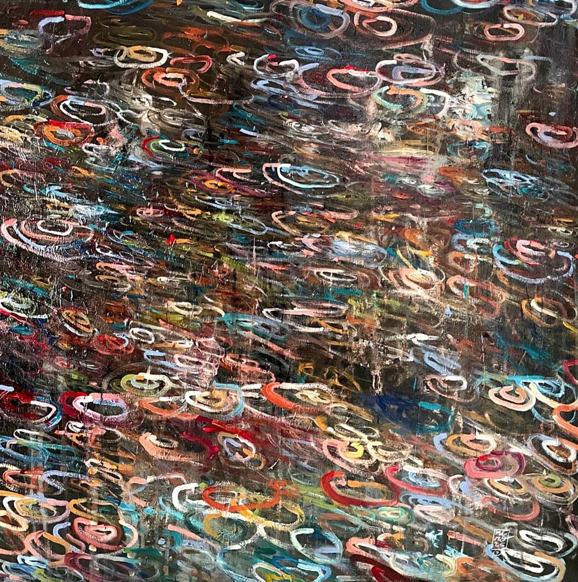 Piove By Kiro, 31 X 31, Artwork For Sale On Artfinder