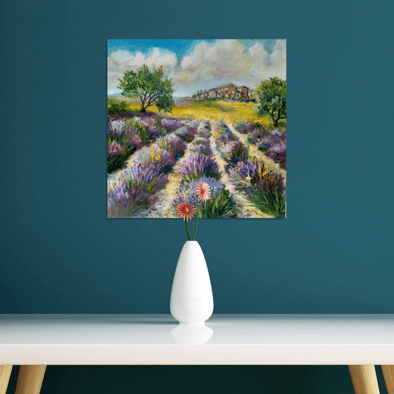 Landscape with Lavender 40*40cm