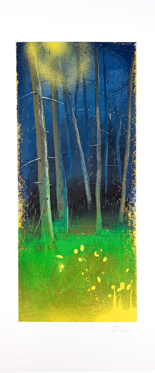 Pine Forest by Daria Dubrovskaya