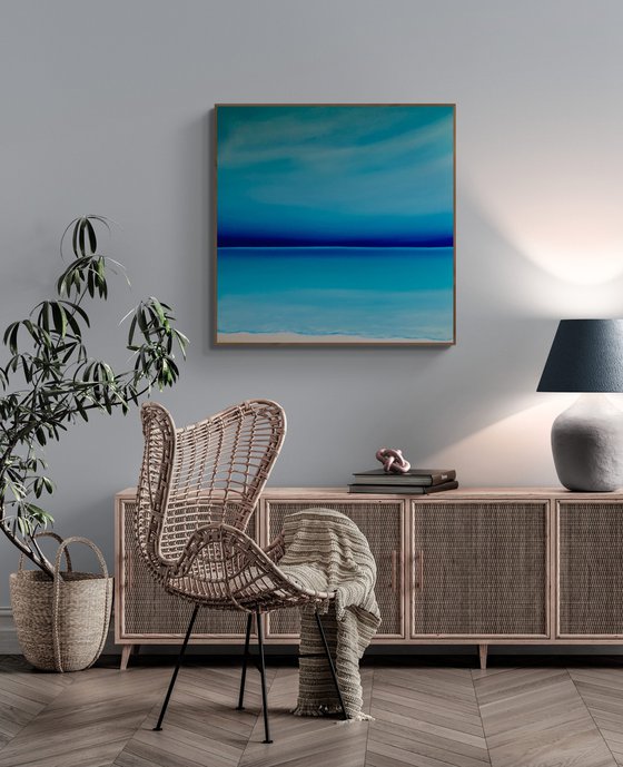 Summer - ocean, waves, skyline