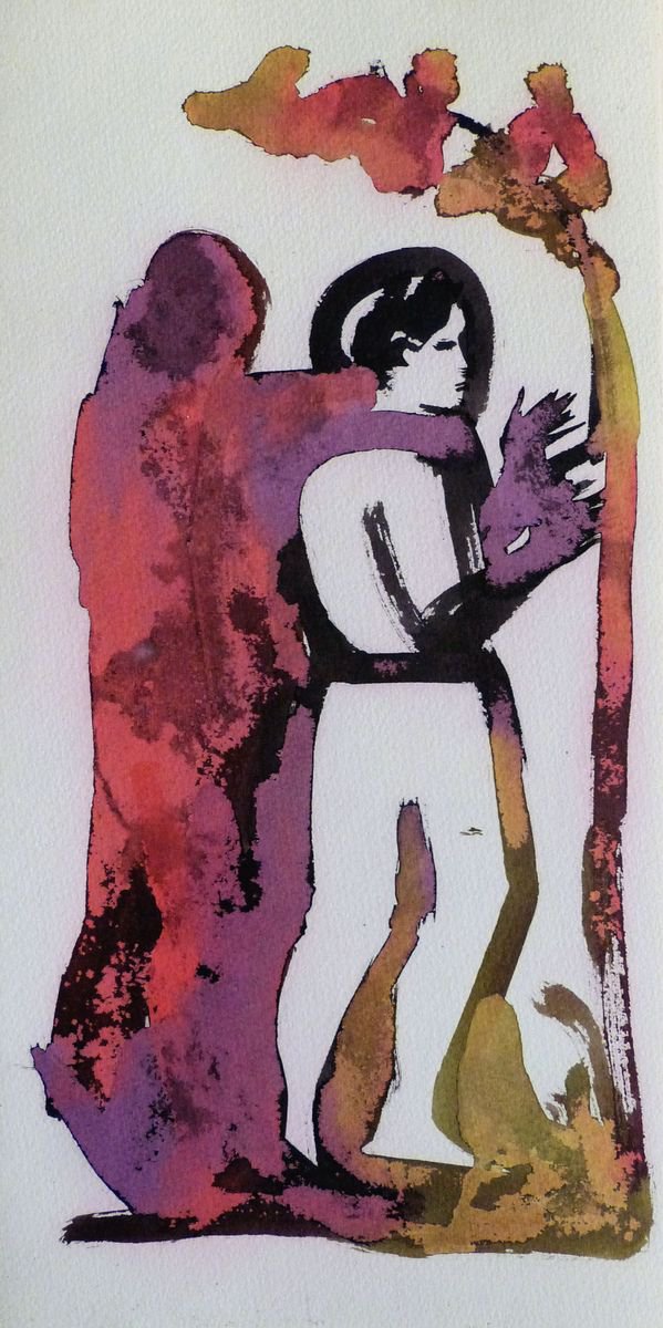 Adam and Eve 2, 40x20 cm by Frederic Belaubre