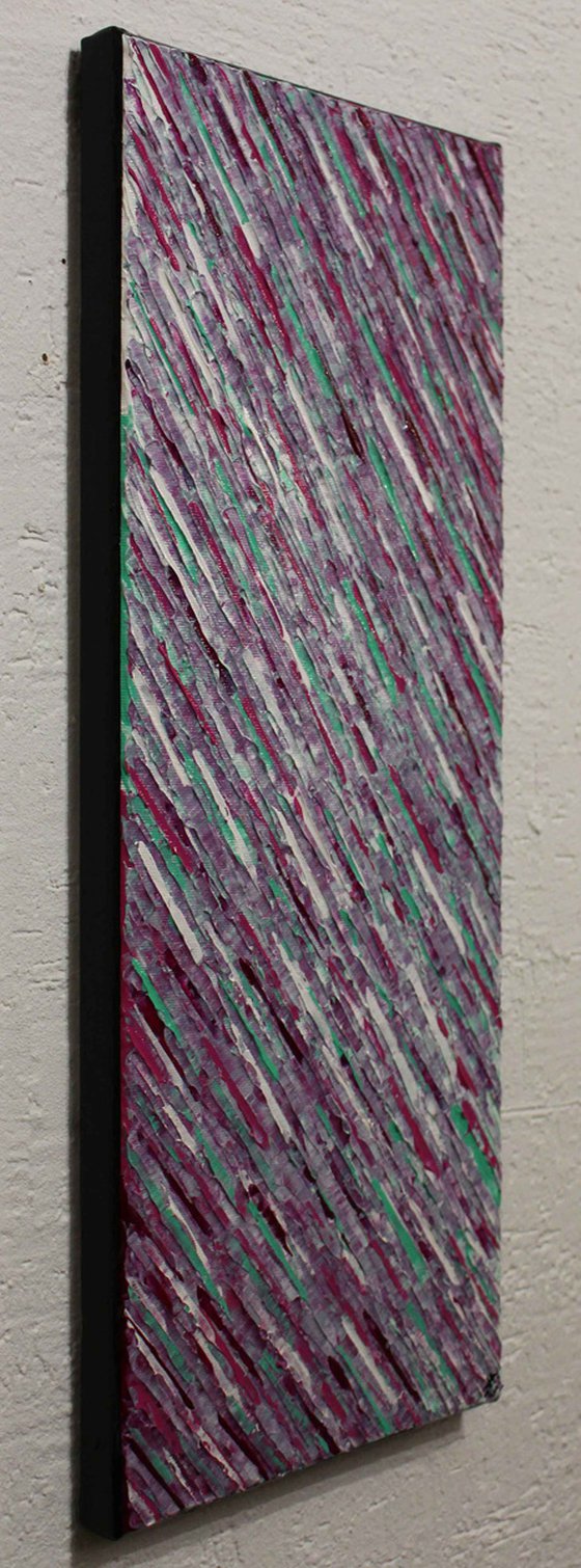 White green pink magenta knife texture