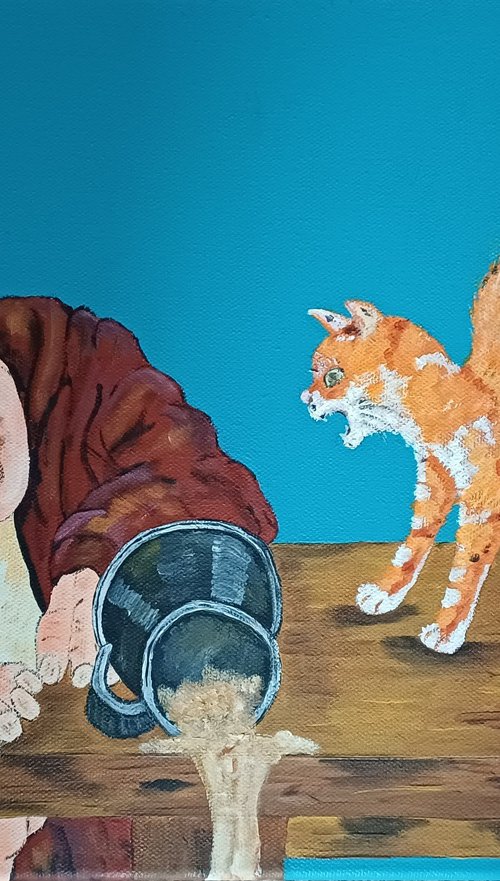 Man and the Cat by Corinne Hamer
