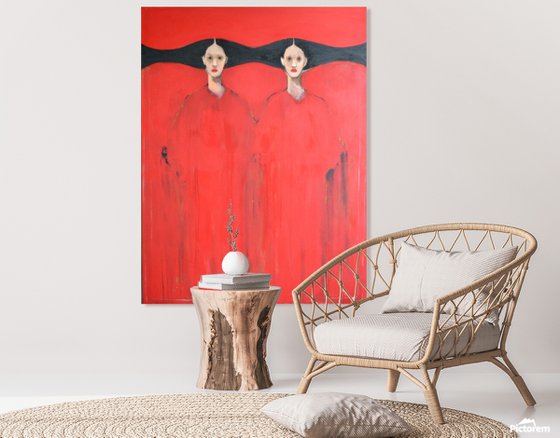 My Red — Twin Figures in Silence