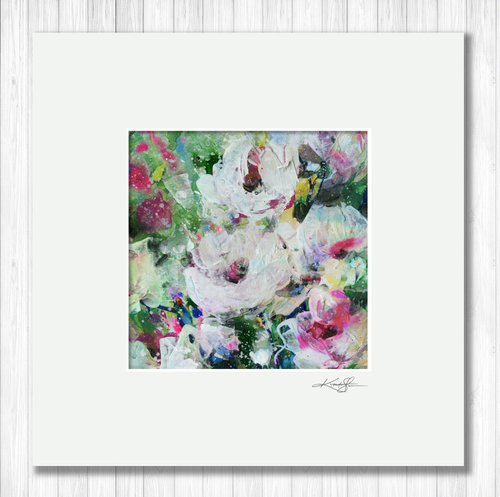 Floral Delight 13 - Textured Floral Abstract Painting by Kathy Morton Stanion by Kathy Morton Stanion