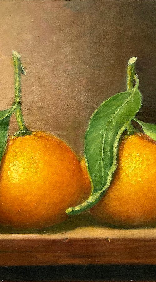 Two clementines 00 by Antonino Addis