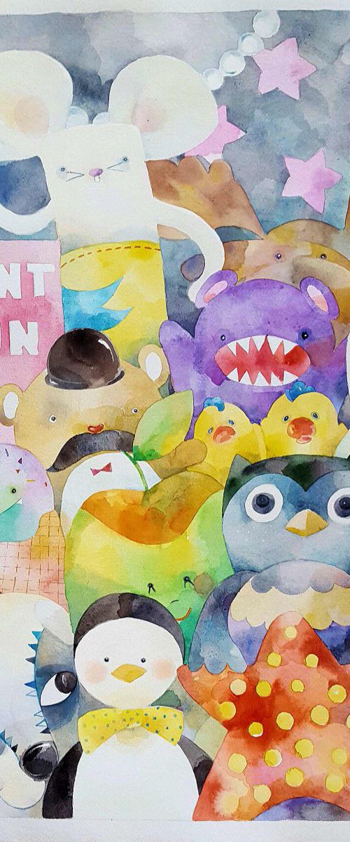 Count down / 78x58 cm by Yuliya  Martynova