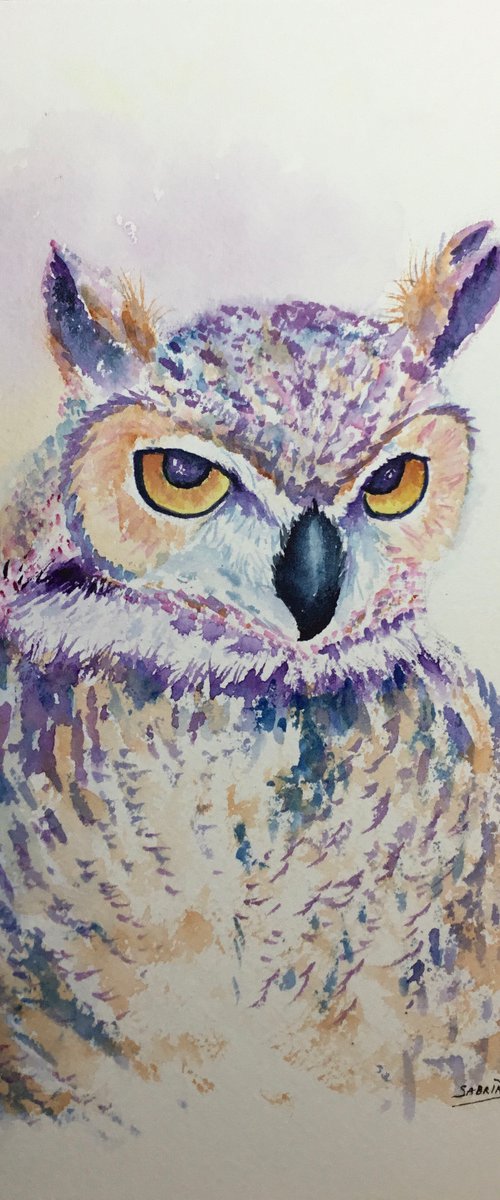 Great Horned owl by Sabrina’s Art