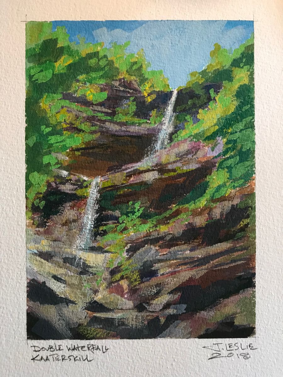 Kaaterskill Falls Double Waterfall by Jimmy Leslie