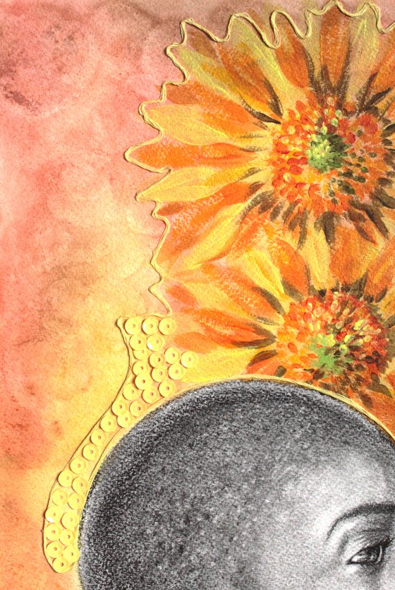 Sunflower woman