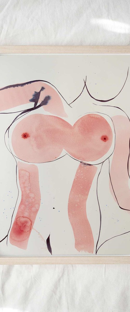 'Mi V', nude study by Eve Devore