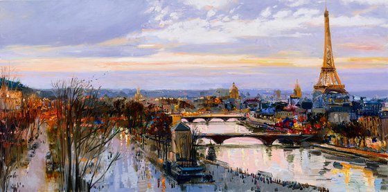 Evening Light Over Paris