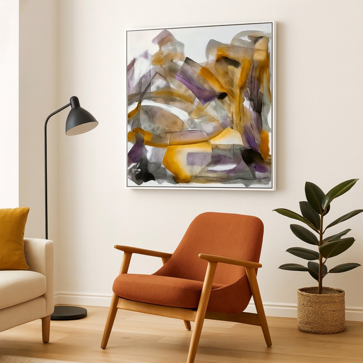 Expressive Oil Painting , Aura Ii By Roberta Cervelli, 31 X 31, Artwork For Sale On Artfinder