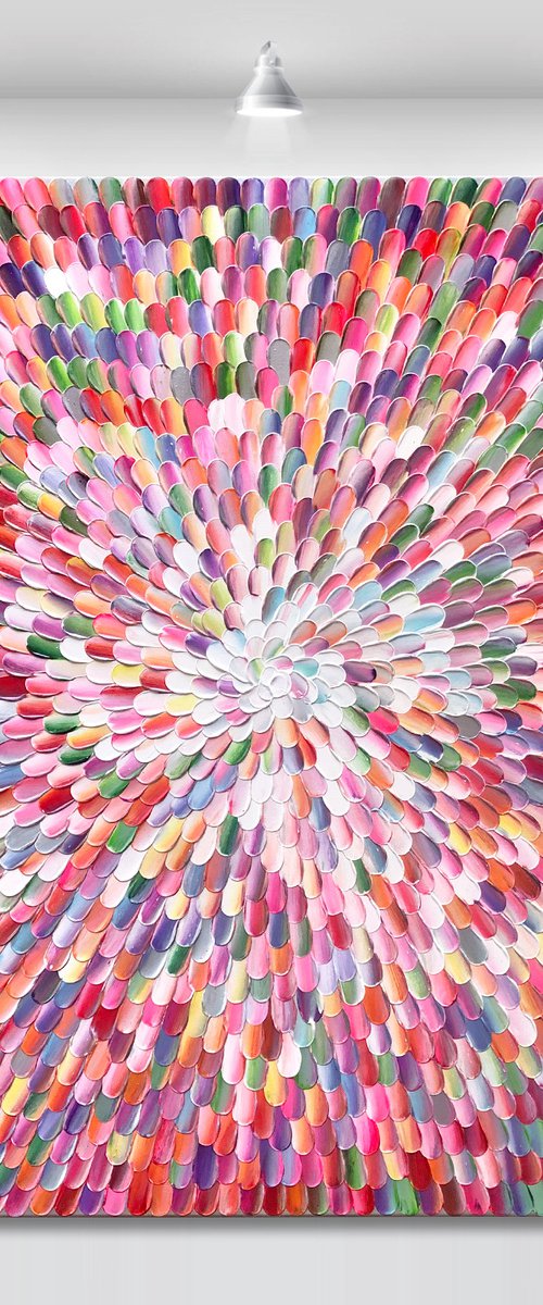 ‘Pacific rainbow II' - 40x40" by Tatiana Georgieva