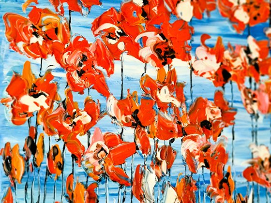 Poppies On Blue Sky 4