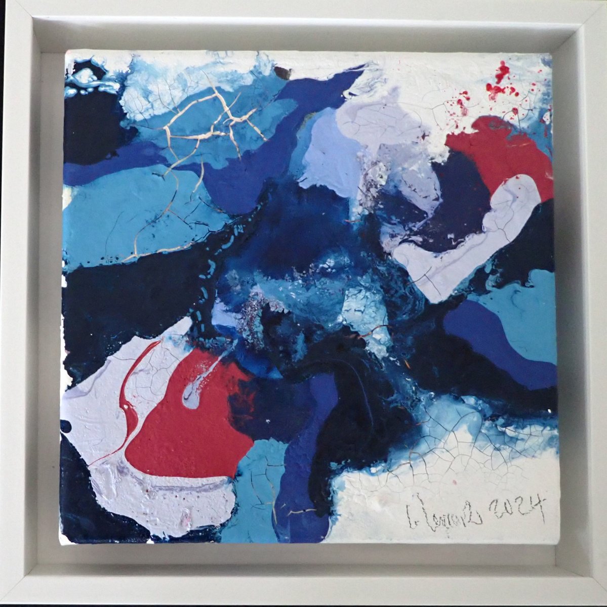 Abstract Painting By Christa Haack, 12 X 12, Emotion 1, Original Artwork