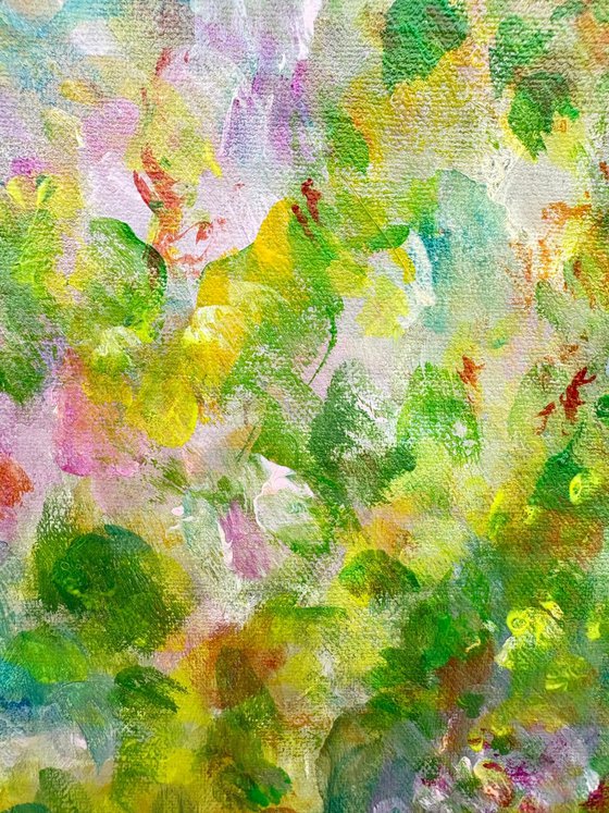 Floral Map of a Sunlit Garden