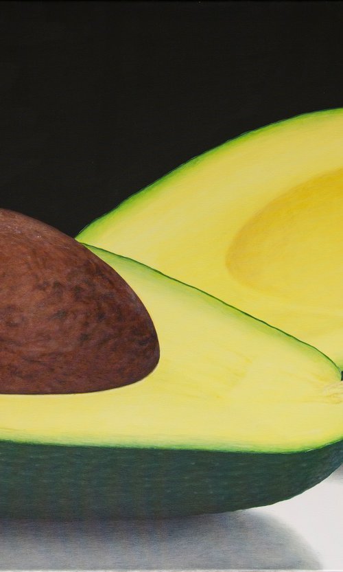 Hyperrealistic still life "Just Avocado..." by Nataliya Bagatskaya