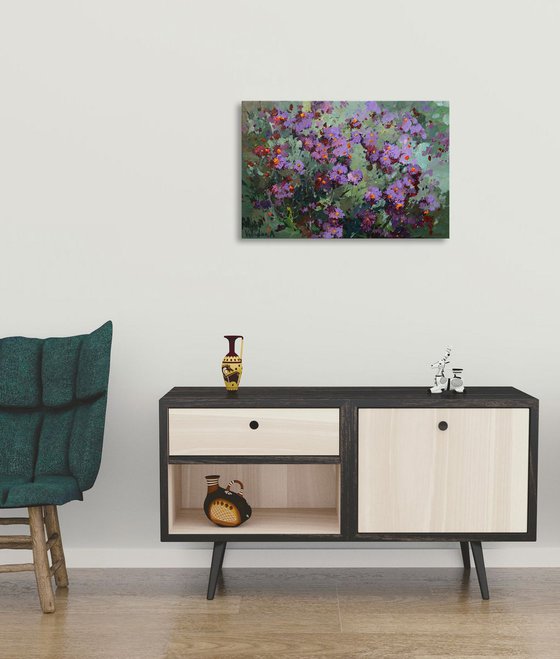 Autumn flowers Acrylic painting by Anastasiia Valiulina | Artfinder