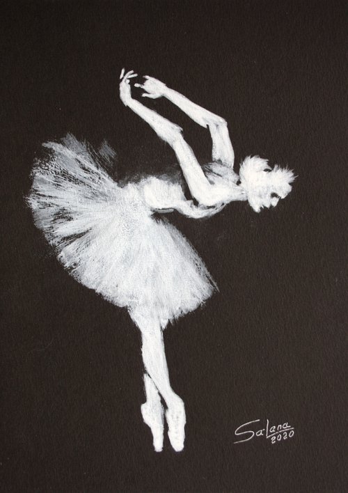 Ballet Dancer II /  ORIGINAL PAINTING by Salana Art Gallery