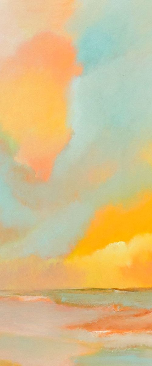 Poetry of Landscape. Large painting, 36" x 36". by Veta  Barker