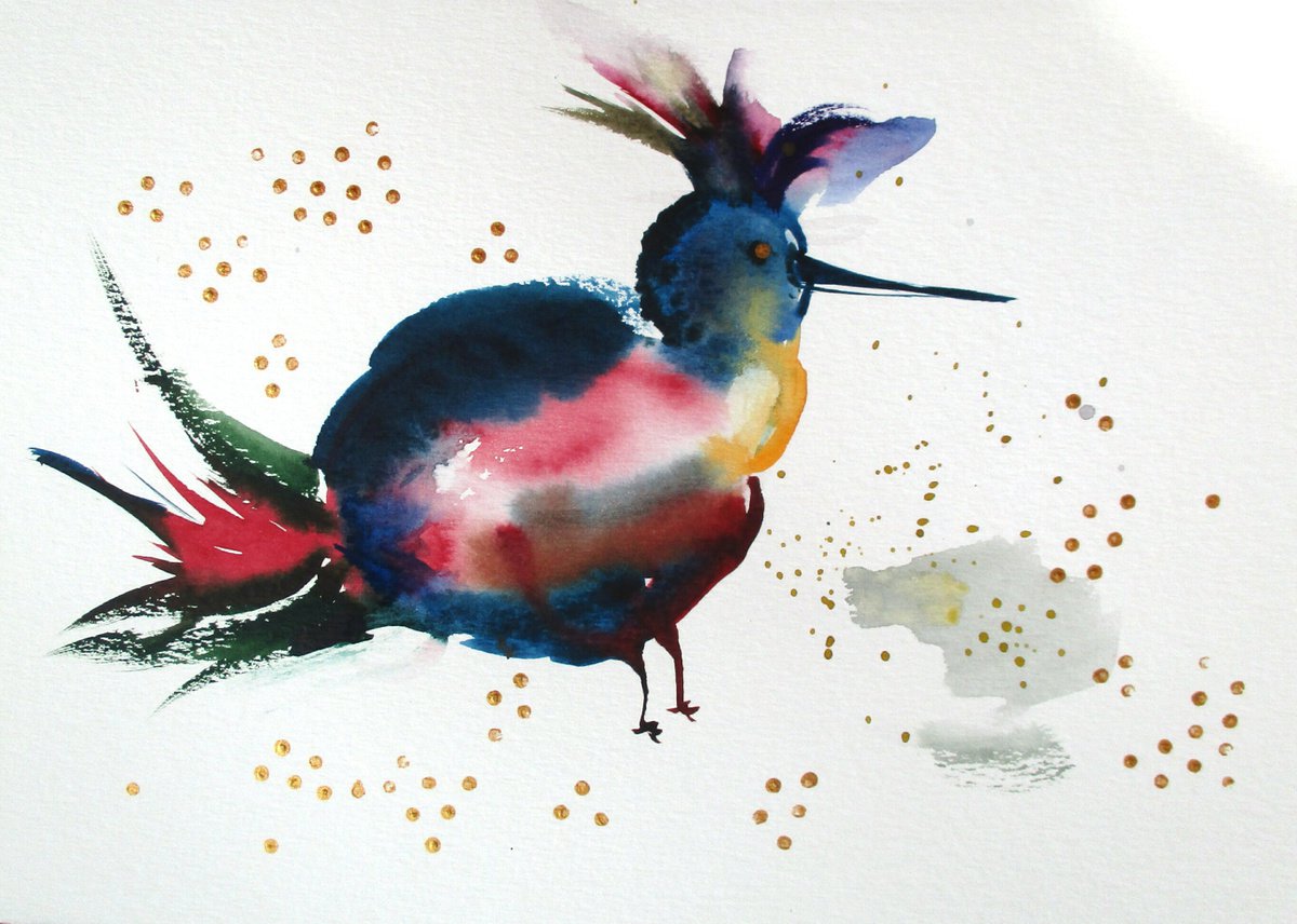 Exotic bird 3 by Valentyna Sokolovska