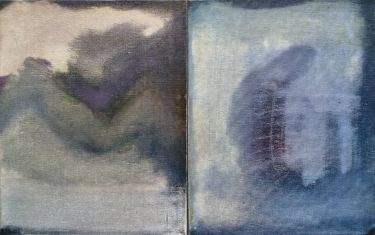 Abstract Landscape Acrylic Painting By Pier Maurizio Greco, 19 X 12", Dopo, Original Artwork