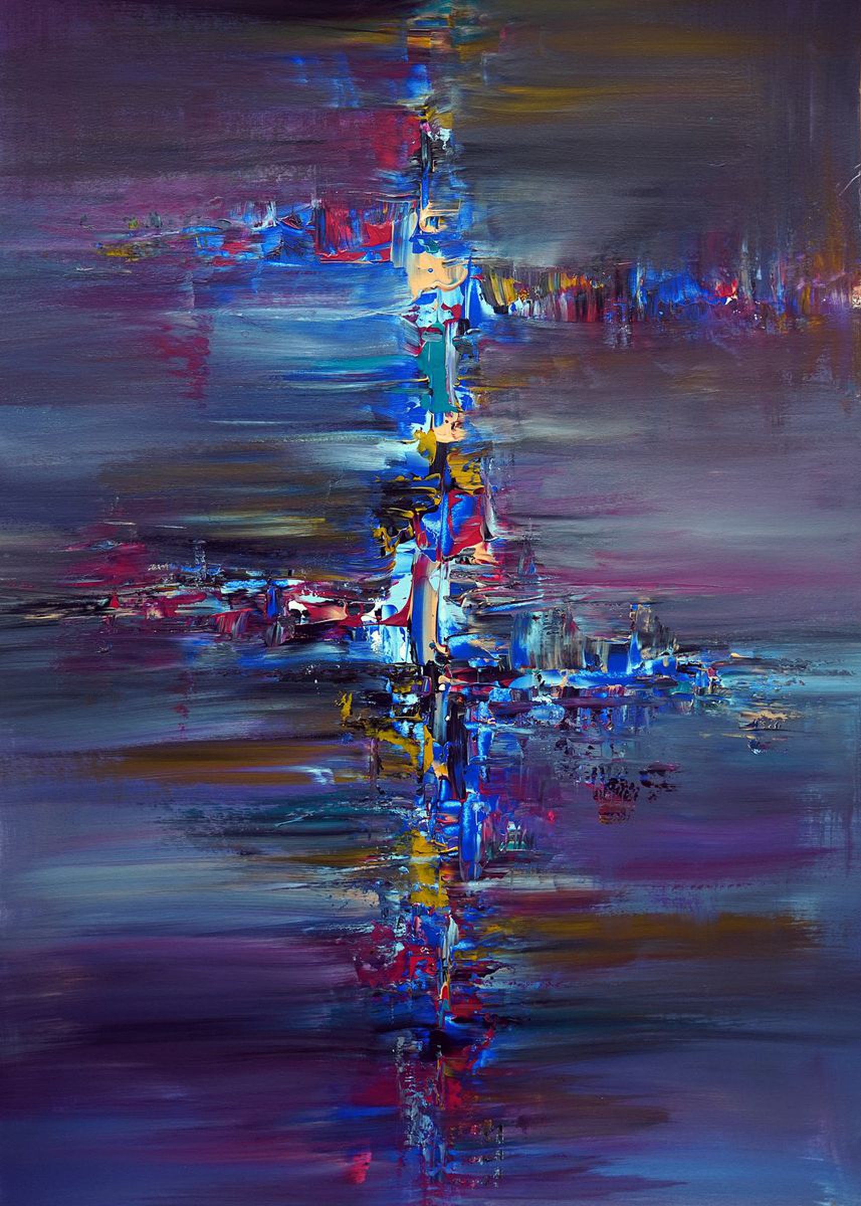 Deep Blue Sea Constructions Artwork On Paper 70 Artfinder