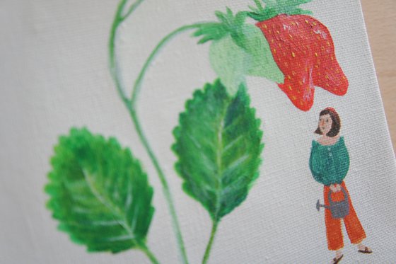 Woman With Strawberries