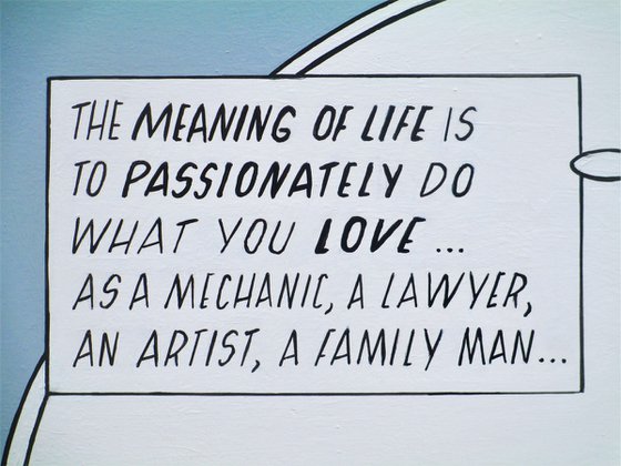 Meaning of life (Pop art painting)