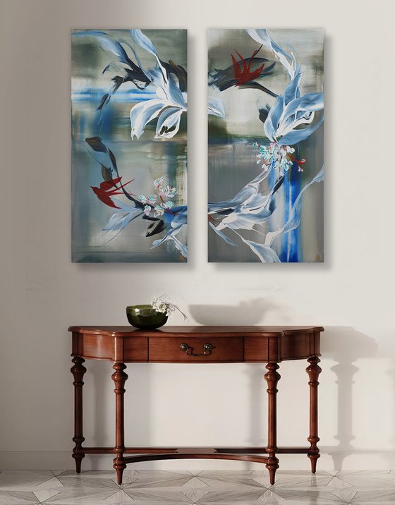 Where Swallows Dance Diptych