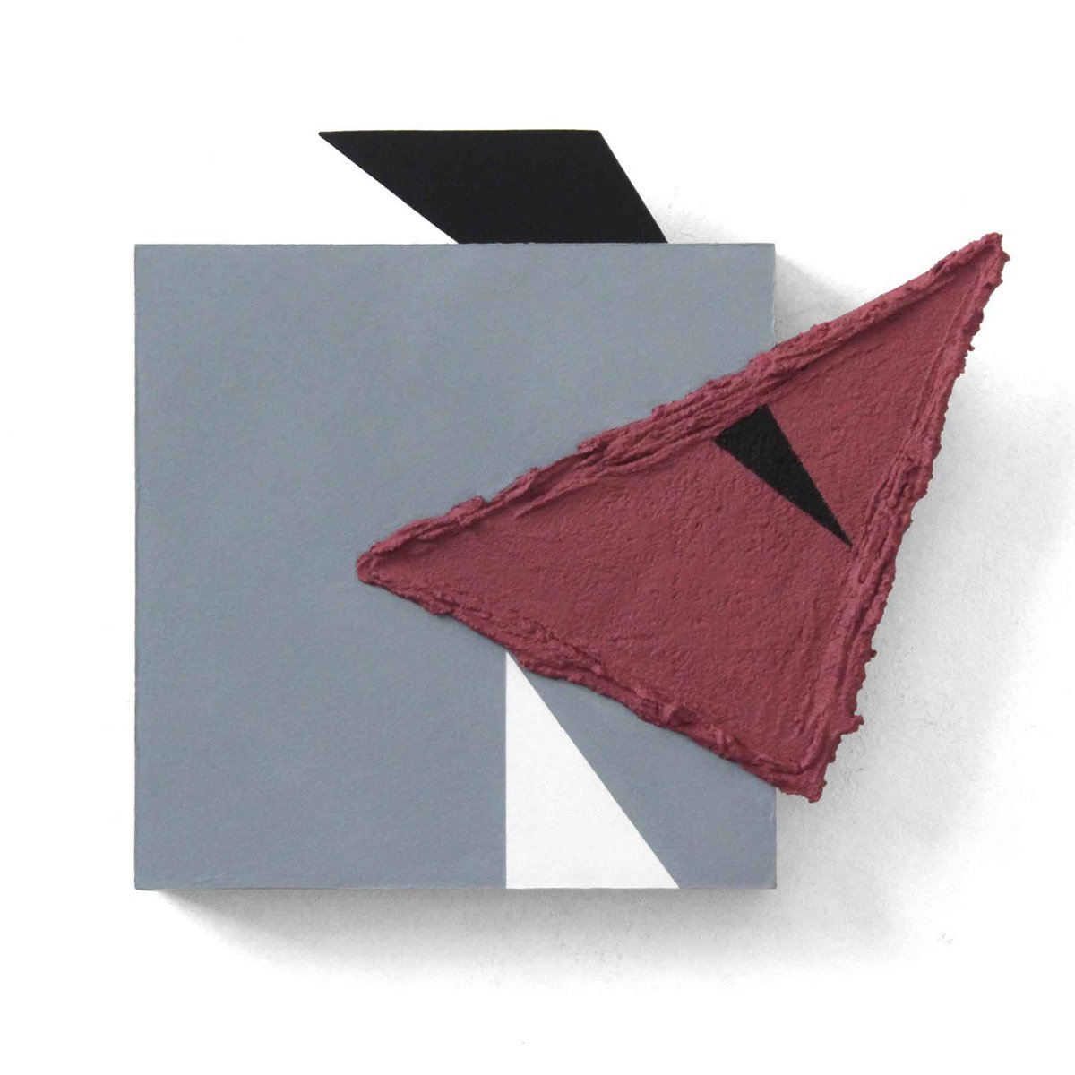 Geometric Abstract Acrylic Painting By Martin Singer, 11 X 9", 3Tfg-25, Original Artwork