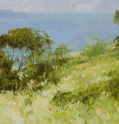 Ocean View Large Original Handmade oil painting for Living room  One of a kind by Vahe Yeremyan