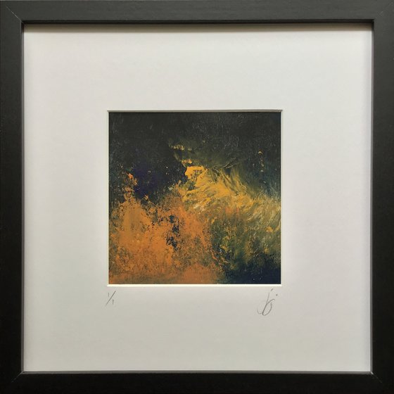 Composition 33 - Framed, abstract painting