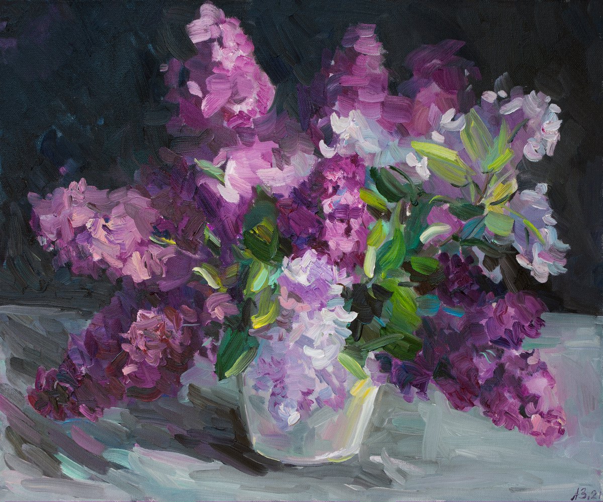 Lilac bouquet by Anna Pismenskova